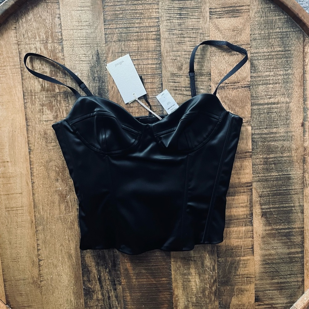 Wilfred Elegant Black Bustier Camisole